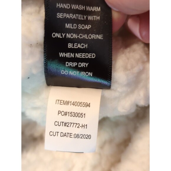 Torrid Faux Leather Jacket Womens 1X Brown Sherpa Lined Zip Asymmetrical Moto - Picture 6 of 12